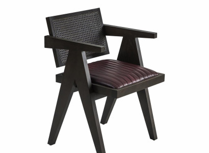 Wood Chair Design Brown Armchair Dining room Furniture Seat Furnishings new